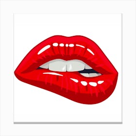 Red Lips Canvas Print