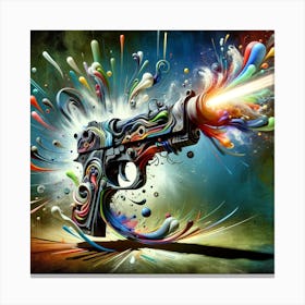 Color gun Canvas Print