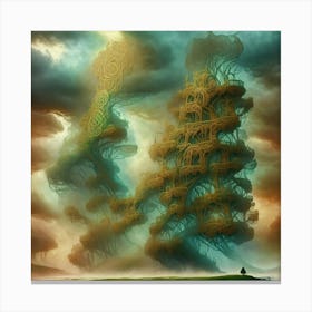 Tower Of Trees Canvas Print