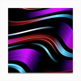 Abstract Wavy Lines 14 Leinwandbild