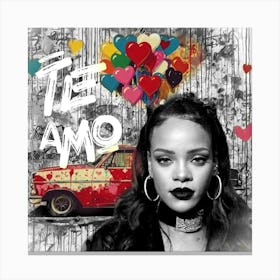 Rihanna - Te Amo 2 Canvas Print