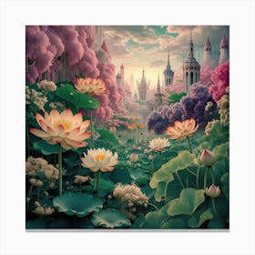 Enchanted Bloom A Fantastical Garden (3) Canvas Print