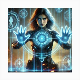 Alina Volkov Holo Field Deployment Canvas Print