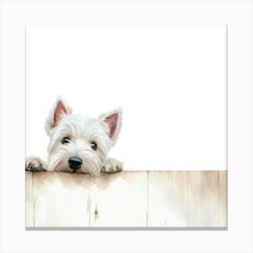 West Highland White Terrier Dog Canvas Print