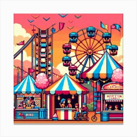 8-bit carnival 3 Canvas Print