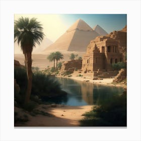 Majestic Egyptian Horizon Canvas Print