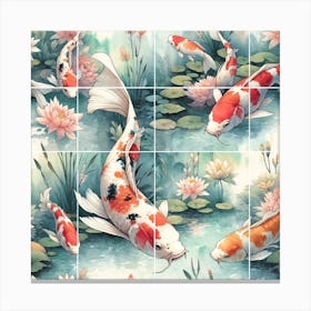 Koi Pond Canvas Print