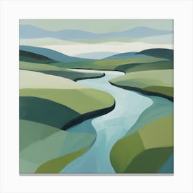 River Valley 5 Canvas Print