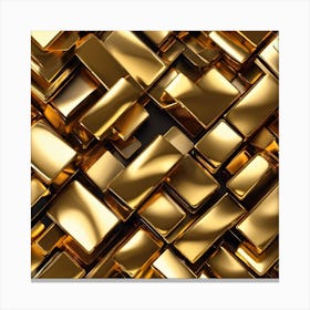 Abstract Gold Background Canvas Print