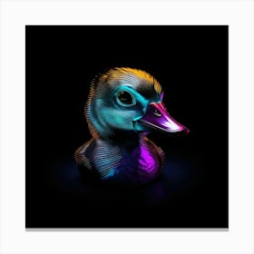 Neon Duck 1 Canvas Print