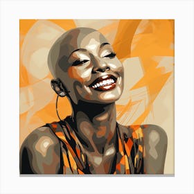 Maraclemente Abstract Black Bald Woman Smiling Beautiful Hand D 1c39cc82 Bcb1 47f9 Bda9 73e76dd09132 Canvas Print