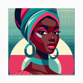 Nubian Muse Portrait Canvas Print