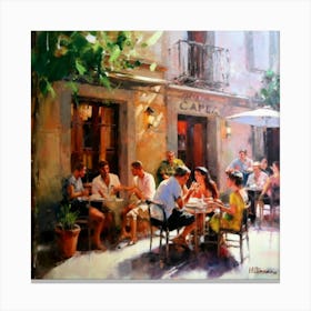 Cafe Cafe Canvas Print