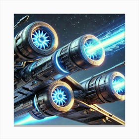 Frostfang Interceptor Frost Tipped Cannons Canvas Print