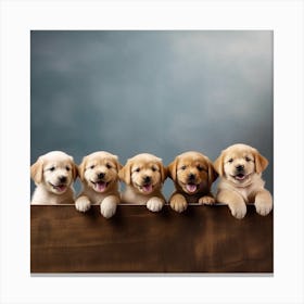 Golden Retriever Puppies 1 Canvas Print