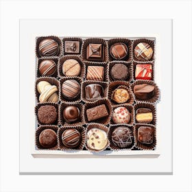 Chocolates In A Box 7 Canvas Print