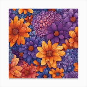 Dahlias 1 Canvas Print