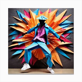 Origami Dancer 78 Canvas Print