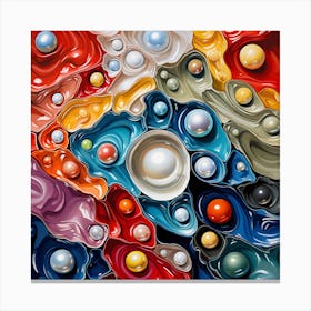 Pearls And Bubbles Canvas Print
