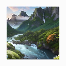 Landscape Painting 1 Canvas Print