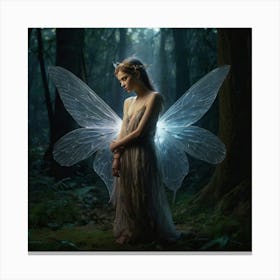 Fairy In The Forest 2 Canvas Print