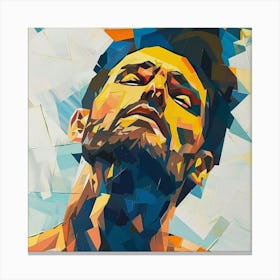 Abstract Portrait Of A Man 1 Canvas Print