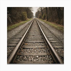 Parallel Paths Look For Parallel Paths Or Tracks That Symbolize The Journey Of Life This Could Be Ra 669735410 Canvas Print