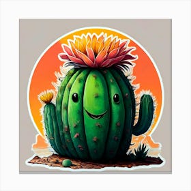 Cactus Sticker 1 Canvas Print
