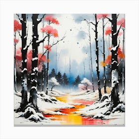 Winter Forest 1 Canvas Print