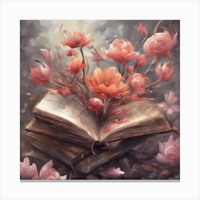 Book Of Flowers Canvas Print