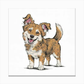 Corgi Dog Canvas Print