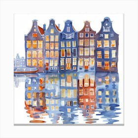 Amsterdam Houses 2 Canvas Print