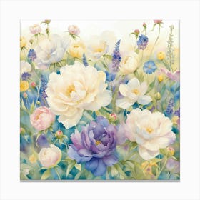 Peonies 4 Canvas Print