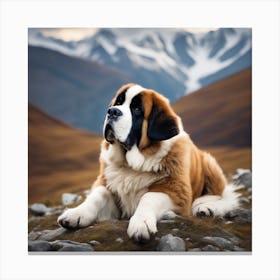 St. Bernard Dog 3 Canvas Print