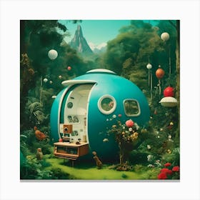 House In The Forest Canvas Print