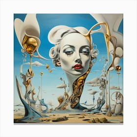 Dali'S Head Canvas Print