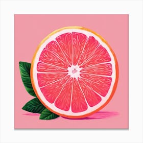 Pink Grapefruit 1 Canvas Print