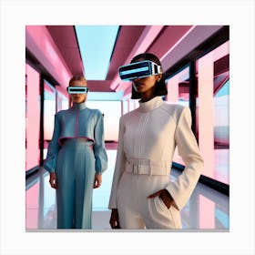 Futuristic Women 1 Canvas Print