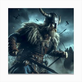 Viking Warrior 4 Canvas Print