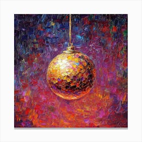 Christmas Ball Art Canvas Print