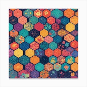 Hexagons 4 Canvas Print