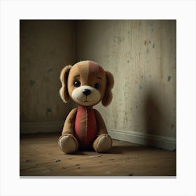 Stuffed Animal In A Room Canvas Print