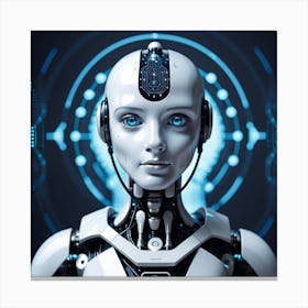 Futuristic Robot 51 Canvas Print