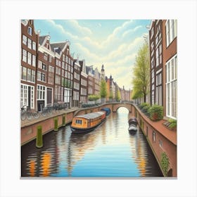 Amsterdam Canal 6 Canvas Print