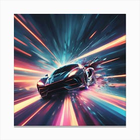 Hyper Speed Car 3 Canvas Print