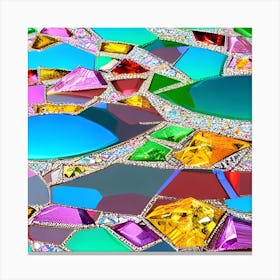 Mosaic Tile Background Canvas Print