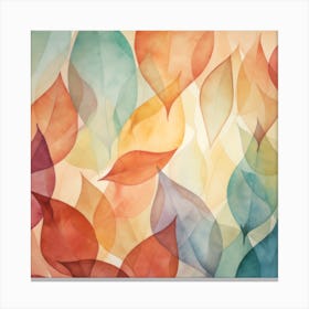 Abstract Autumn Colour Canvas Print