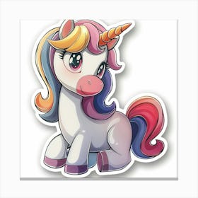 My Little Pony Unicorn Sticker Canvas Print