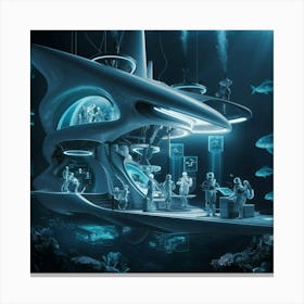 Underwater City 1 Canvas Print