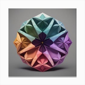 Origami Flower Canvas Print